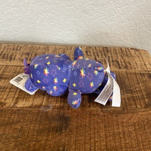 2020 CARE BEARS Plush HARMONY BEAR 6” Purple Winking Rainbow Toy - Picture 5 of 9